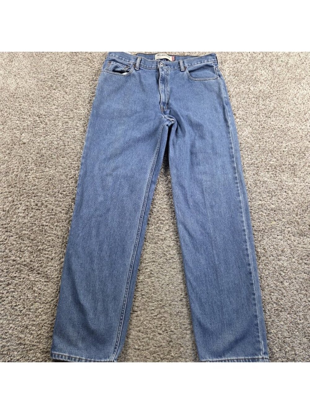 Levis 550 Jeans Mens 36x34 Relaxed Straight Dark Wash Retro Denim